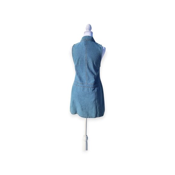 Vintage Denim Mini Dress | Squeeze Jeans | Size Large - Picture 5 of 10